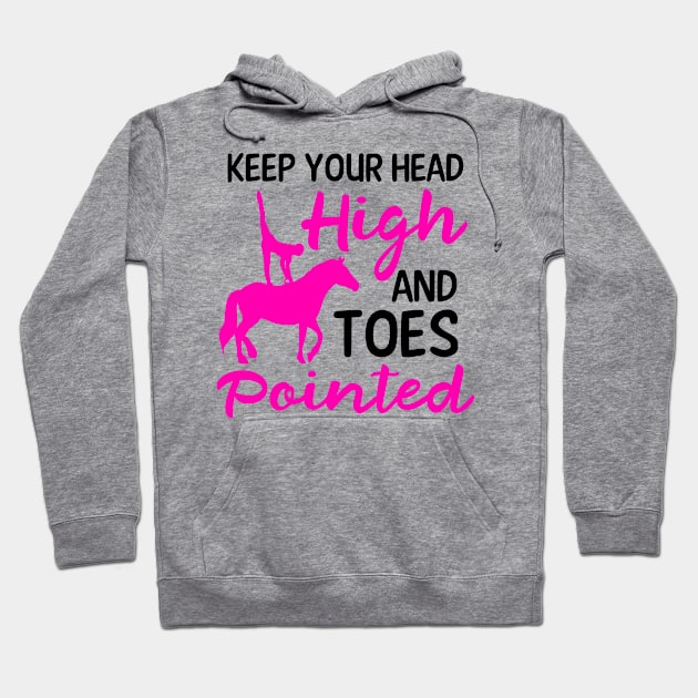 Equestrian Shirt | Head High And Toes Pointed Hoodie by Gawkclothing